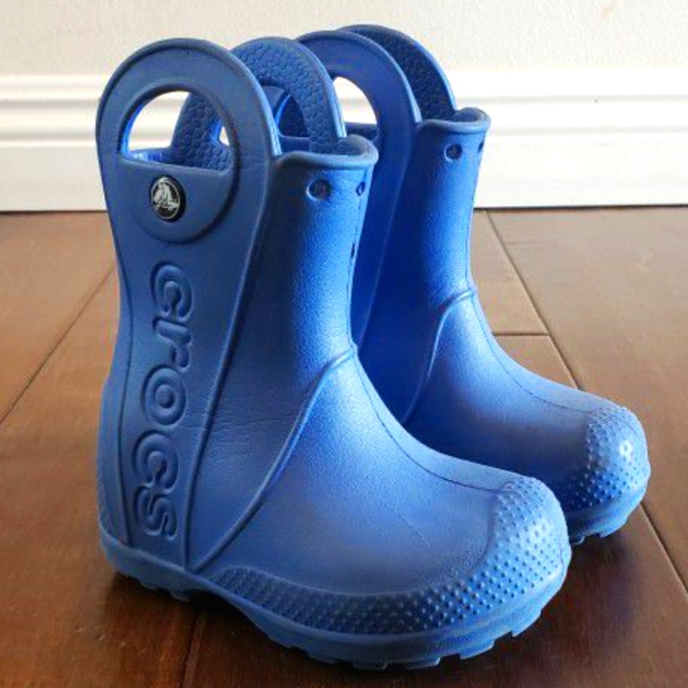 Kids' Handle It Rain Boots | Crocs | Blue | Toddler Size 6